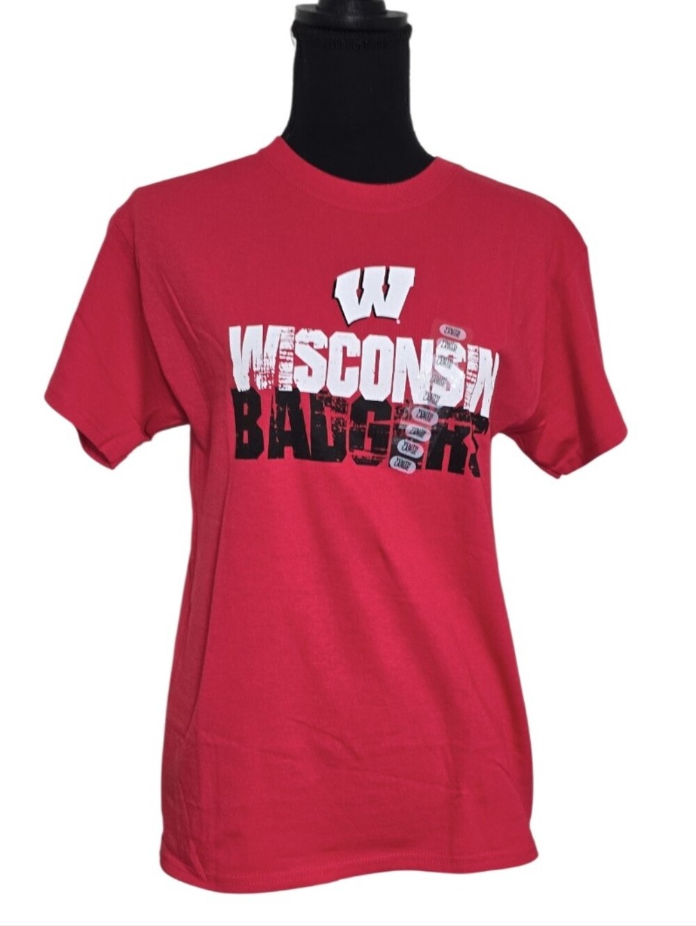 #K164 Wisconsin Badgers Red Graphic Tee - Brand